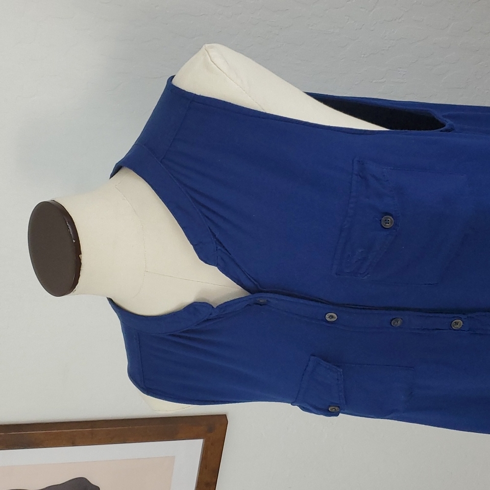 Abercrombie & Fitch Blue Sleeveless Top